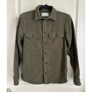 Everlane Men's Heavy Brushed Flannel Forrest Green Button Up Sz. XS